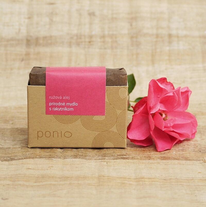 Ponio Ružová alej s rakytníkom - prírodné mydlo 100g 2