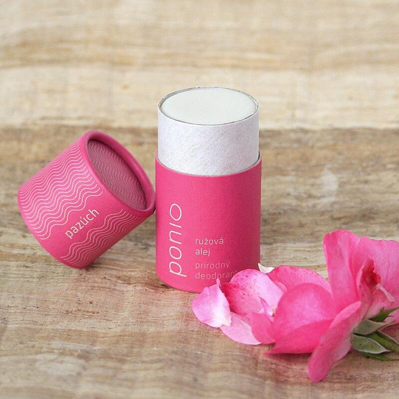 Ponio Ružová alej - prírodný deodorant 65g