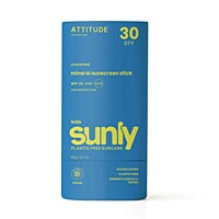 ATTITUDE Detská 100% minerálna ochranná opaľovacia tyčinka na celé telo SPF 30 (bez vône), 60 g