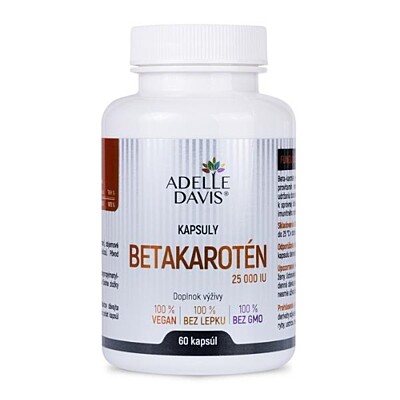Adelle Davis - betakarotén z riasy Kelp, 25 000 IU, 60 kapsúl