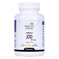 Adelle Davis přírodní jód z řasy Kelp 150 mcg, 100 kapslí