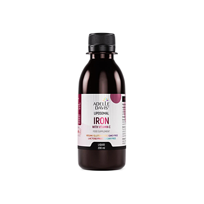 Adelle Davis lipozomální železo s&nbsp;vitamínem C, 200 ml