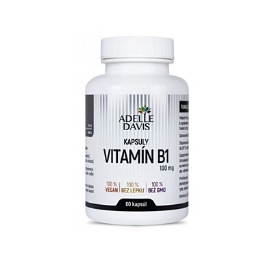 Adelle Davis Vitamín B1 (tiamín mononitrát) 100 mg, 60 vegan kapsúl