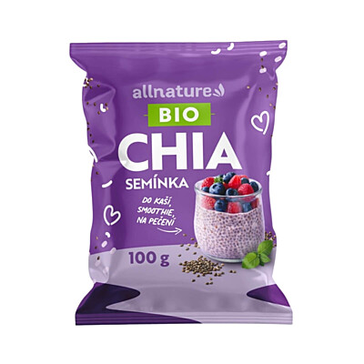 Allnature Chia semienka BIO, 100 g