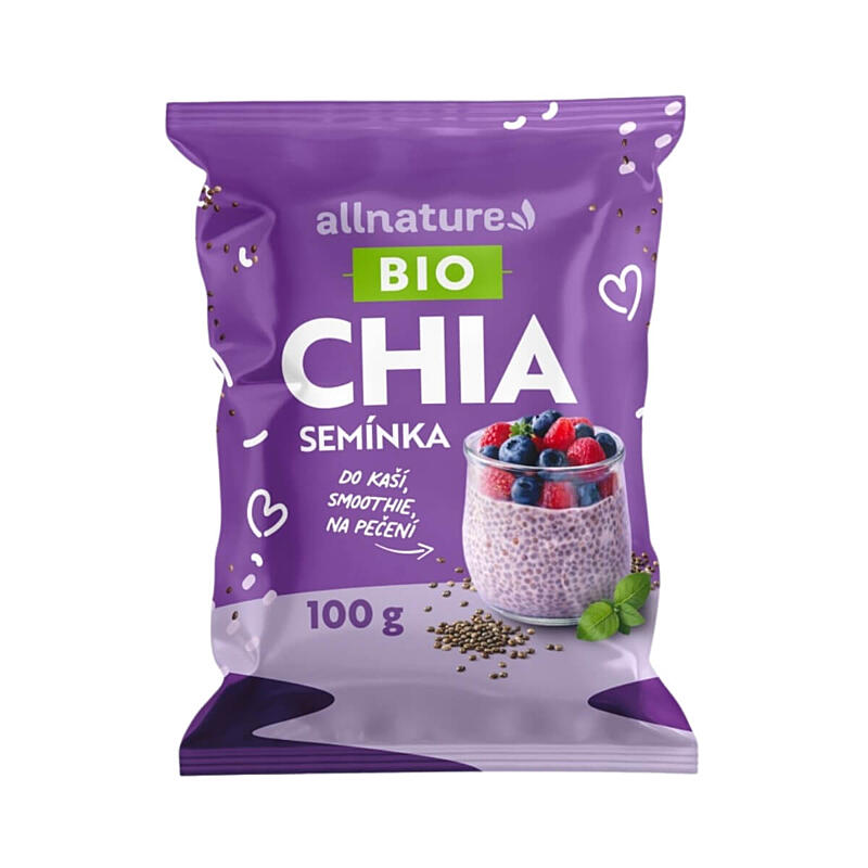 Allnature Chia semienka BIO, 100 g