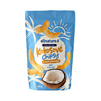 Allnature Kokosové chipsy s karamelem, 40 g