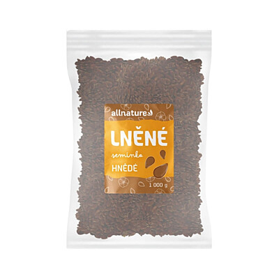 Allnature Hnedé ľanové semienka, 1000 g
