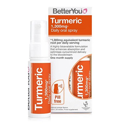 BetterYou Kurkuma v spreji (1300mg) 25 ml