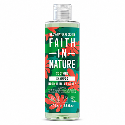 Faith in Nature Zklidňující šampon Aloe Vera, 400ml