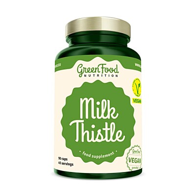 GreenFood Nutrition Ostropestřec mariánský, 90 vegan kapslí