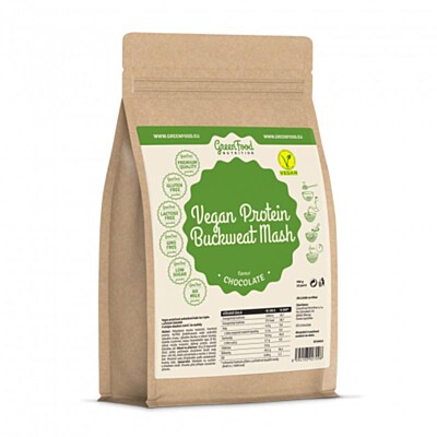 Greenfood Nutrition proteínová pohánková kaša príchuť čokoláda, 500 g