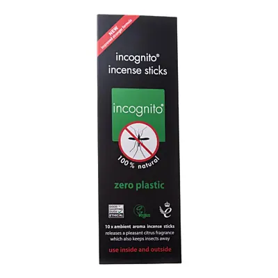 Incognito přírodní vonné tyčinky proti hmyzu, 10 ks