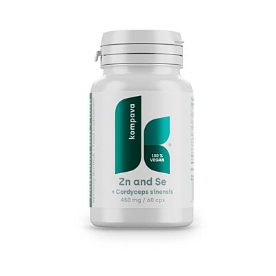 Kompava zinok a selén + cordyceps sinensis, 60 kapsúl