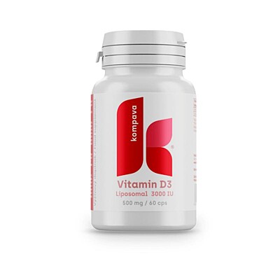 Kompava Vitamín D3 - lipozomálny 3000 IU, 60 kapsúl