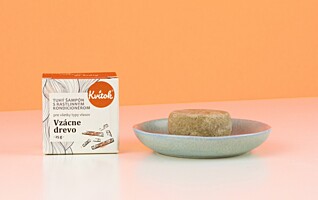 Kvítok Tuhý Šampon s Kondicionérem - Vzácné Dřevo