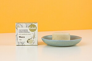 Kvítok Tuhý Šampon s Kondicionérem - Maca (proti vypadávání vlasů)