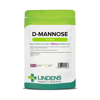 LINDENS Health + Nutrition D-manóza 1000 mg, 30 tablet