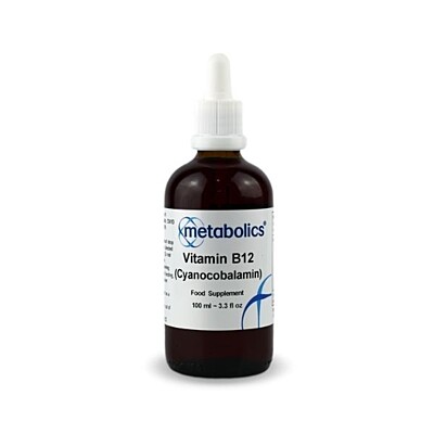 Metabolics Tekutý vitamín B12 (Cyanocobalamin), vegan kvapky 100 ml