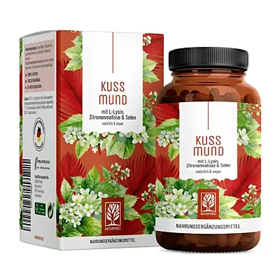 Naturtreu Pekné pery – Komplex L-lyzínu, selénu a medovky, 90 kapsúl