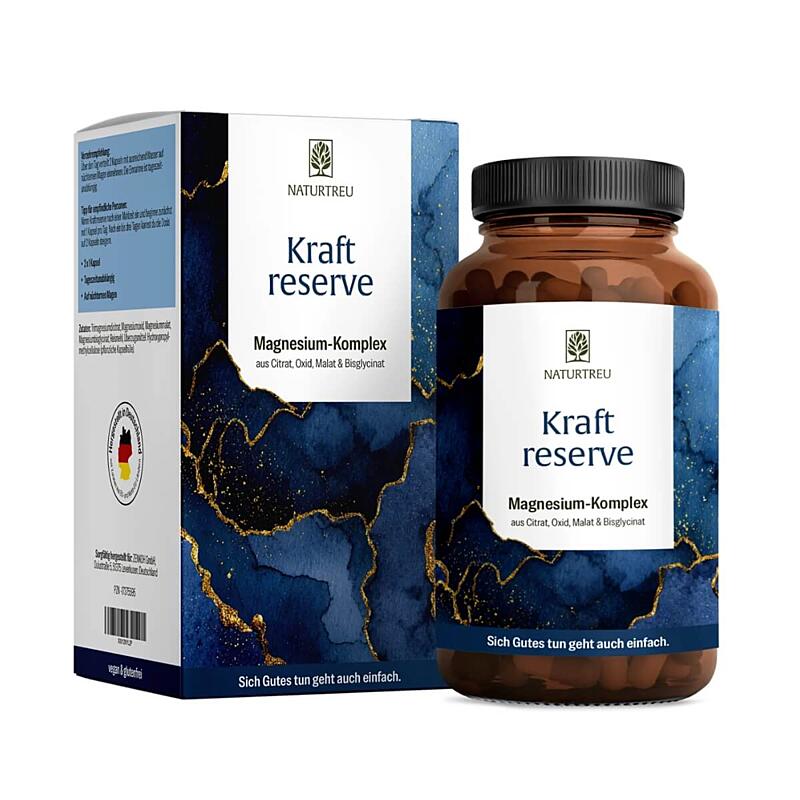 Naturtreu Kraft Reserve magnesium komplex, 180 vegan kapslí