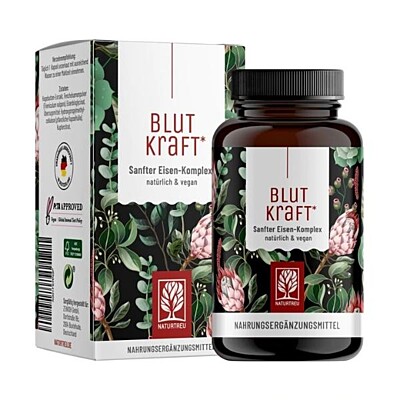 Naturtreu Siła krwi – kompleks żelaza, 120 kapsułek