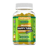 Nutrigums Happy Tums Digestion (Žvýkací želé na trávení s probiotiky a heřmánkem), 60 ks