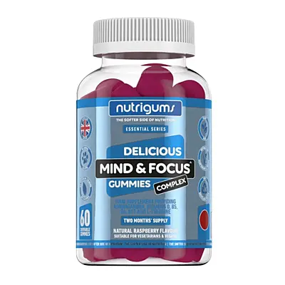 Nutrigums Mind & Focus Complex (Žuvacie vitamíny na koncentráciu), 60 ks