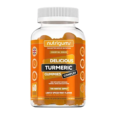 Nutrigums Turmeric Complex (Žuvacie želé s extraktom z kurkumy, zázvoru a čierneho korenia), 60 ks