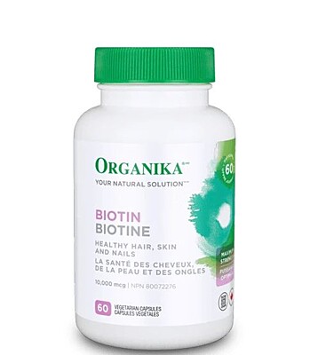 Biotín (vitamín B7) 10 000 mcg, 60 kapsúl