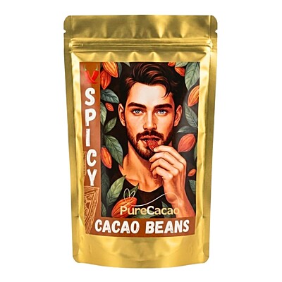 Pure Cacao Sladké kakaové bôby (chilli), 100 g