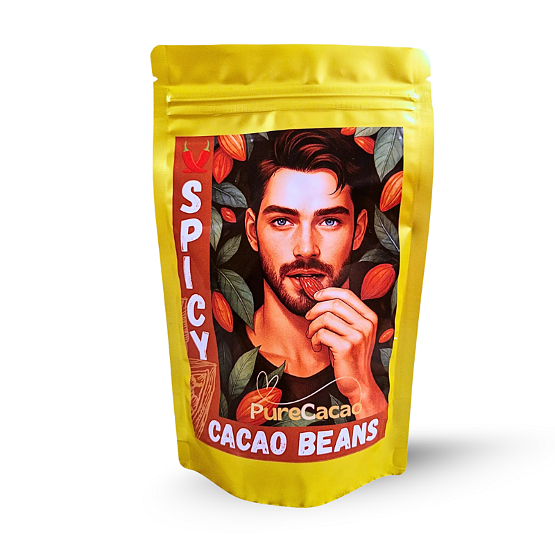 Pure Cacao Sladké kakaové bôby (chilli), 100 g