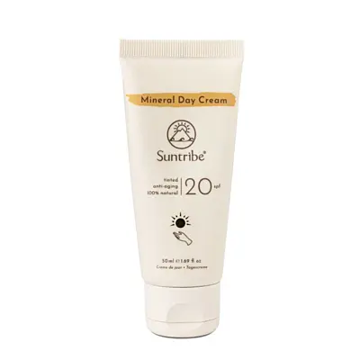 Suntribe Prírodný minerálny denný krém SPF 20 – telová, 50 ml