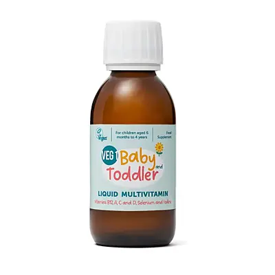 The Vegan Society VEG 1 tekutý multivitamín pro děti od 6 měsíců, 150 ml