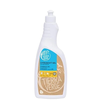 Tierra Verde odstraňovač vodného kameňa - gél s citrónovou silicou, 750 ml