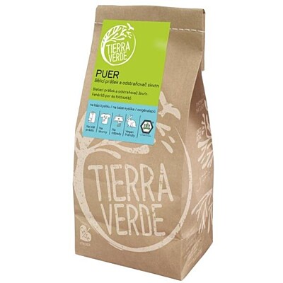Tierra Verde Puer Bieliaci prášok na pranie na kyslíkovej báze, 1 kg