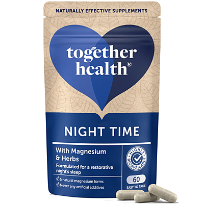 Together Health Večerné vitamíny – prírodný komplex s horčíkom a bylinkami, 60 kapsúl