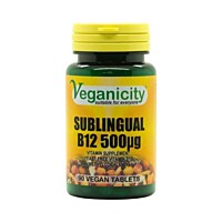 Veganicity vitamín B12 500µg (Methylcobalamin), 90 vegan tablet