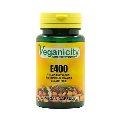 Veganicity E400 - Vitamín E, 30 vegan kapsúl