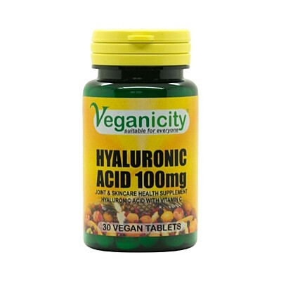 Veganicity Kyselina hyalurónová 100 mg, 30 tabliet