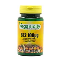 Veganicity vitamín B12 100µg (kyanokobalamín), 90 vegan tabliet