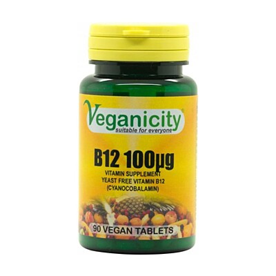 Veganicity vitamín B12 100µg (kyanokobalamín), 90 vegan tabliet