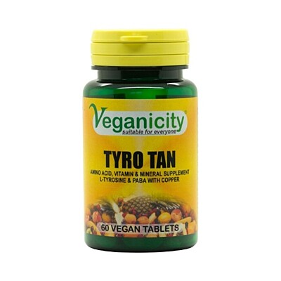 Veganicity Tyro Tan - podpora pro zdravé opálení, 60 tablet