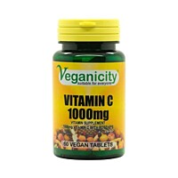 Veganicity Vitamín C 1000mg se šípky a bioflavonoidy, 60 vegan tablet