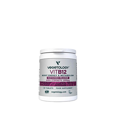 Vegetology Vitamín B12 1000µg (Cyanocobalamin) s postupným uvolňovaním 60 tablet