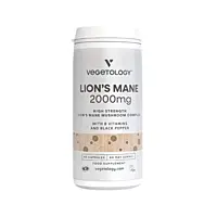 Vegetology Vegan Lion's Mane (Korálovec ježatý) 2000 mg + B-Komplex, 60 kapslí