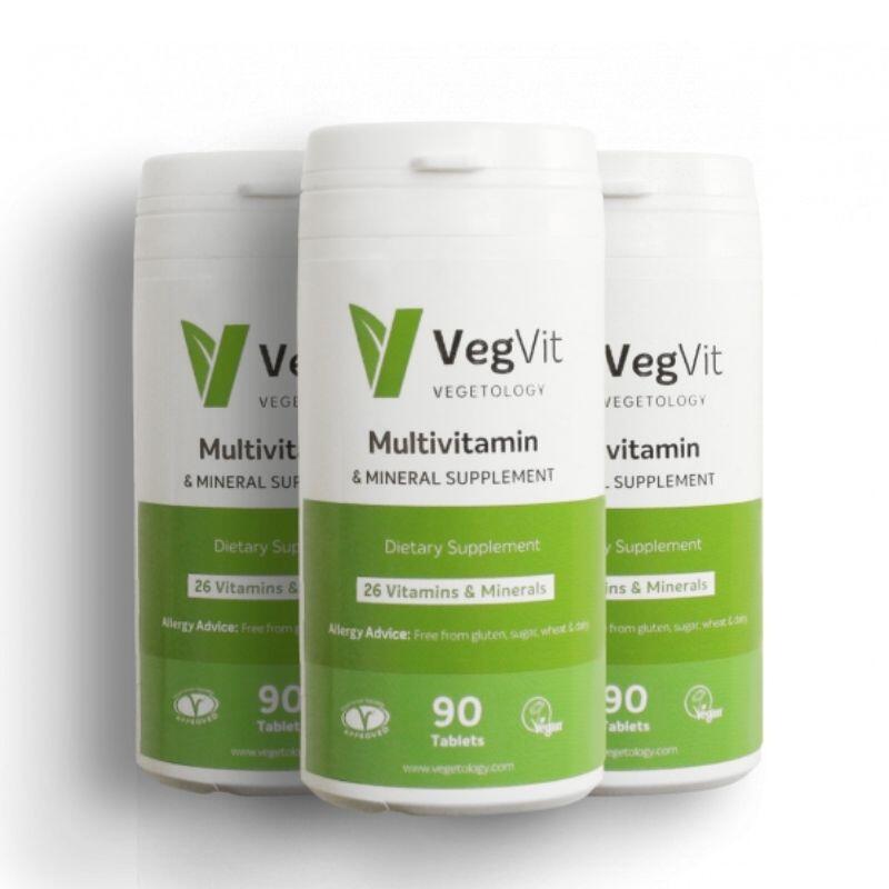 VegVit - Multivitamin a Mineral (3-balení s dopravou zdarma)