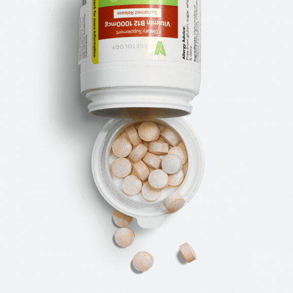 Vegetology Vitamin B12 1000µg (Cyanocobalamin) s postupným uvoľňovaním 60 tablet