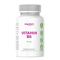Vegmart Vitamín B6 12 mg, 90 kapsúl