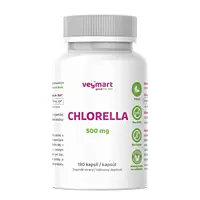 Vegmart Chlorella 500 mg, 180 kapsúl
