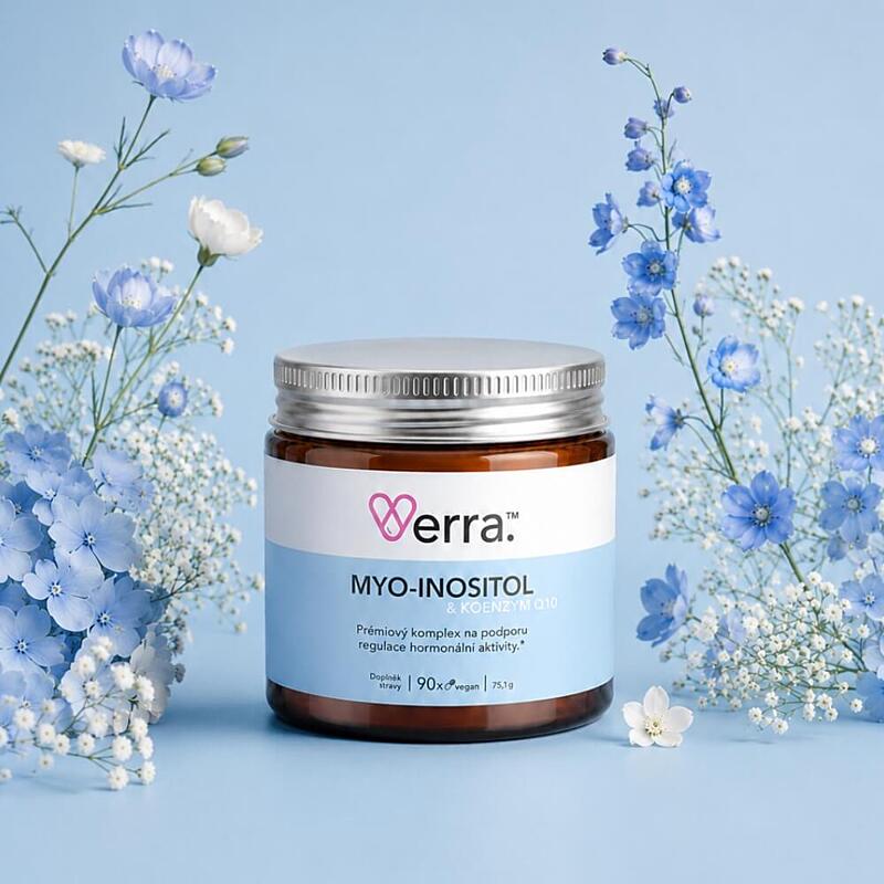 Verra Myo-Inozitol & Koenzým Q10, 90 kapsúl
